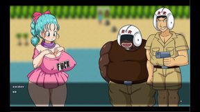 bulma balls [ dragon ball hentai game ] ep.2 bulma bbc gangbang and bukkake !