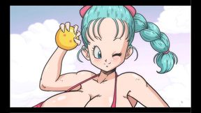 bulma balls [ dragon ball hentai game ] ep.2 bulma bbc gangbang and bukkake !