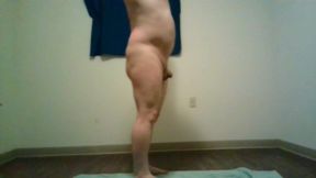 Nude stretching video