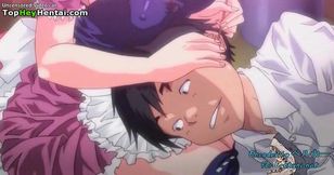 Busty maid gives amazing pleasure to horny guy