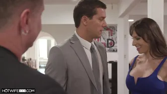 Busty wife Lexi Luna fucks a real estate agent while her husband watches