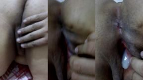 listen to her pussy farting