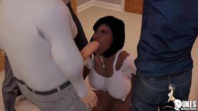 Sexy MILF's Give Oral Pleasure to Cocks During Fancy Cock Tail Party