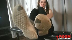 Sneaker Strip Tease with Ziva