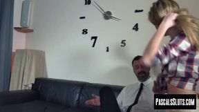 For daddy Pascal White there is no greater pleasure then to dominate skinny Mellisa Meddison