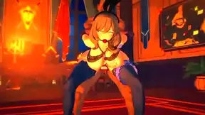 Seductive Green-Haired Maid Devours Gloryhole Pleasure in Steamy New Erotic Gameplay