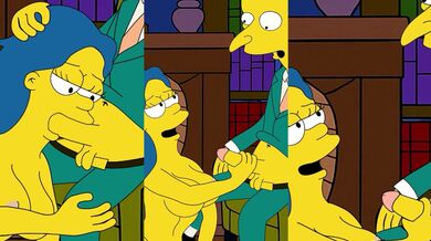 MARGE FUCKING MR. BURNS FOR DEBT!