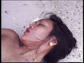 Sex on the beach with hot ladyboy