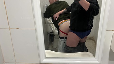 BIG ASS BIG COCK PORN ANAL FUCKING OUTDOOR IN PUBLIC TOILET