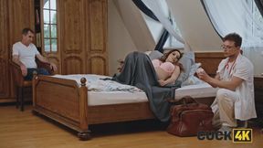Watch Dr. Cucker-man's cuckold hubby watch his big natural tits and sexy pregnant wife in this hot Czech sex video