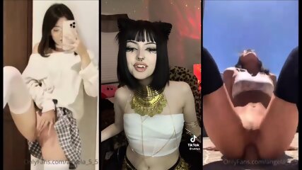 TikTok BBC teen e girls covered in makeup