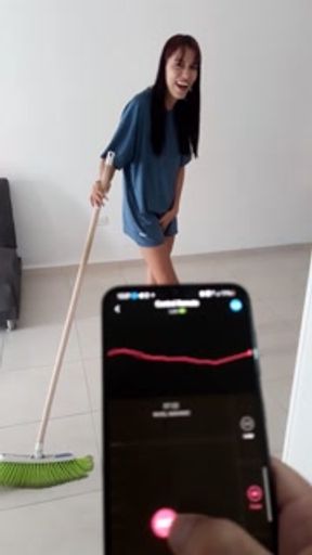 I ask my girlfriend to have fun with her vibrator.