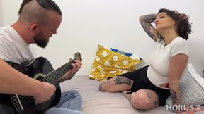 Tatooed Babe Lena Fucks Her Guitar Tutor