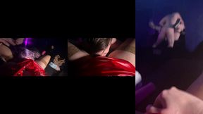 my bestie and i share a cock in a porncinema