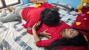 Indian stepsister gives a deepthroat sucking before doggy rail