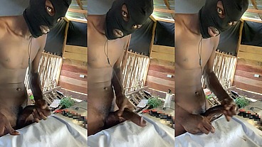 Jerking out a cumload in my dirty dusty place just before cleaning up,got so horny watching your video online