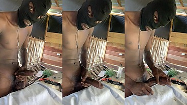 Jerking out a cumload in my dirty dusty place just before cleaning up,got so horny watching your video online