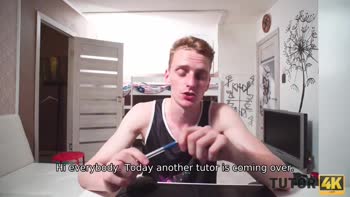 Russian Redhead Tutor Takes Young Bully for a Ride