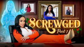 Brunette beauties Penelope Woods and Sheena Ryder get bossed around by Slimthick Vic