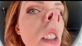 Beautiful Face Distortion and Pignose