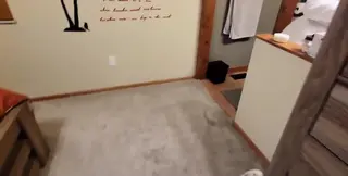 Stepmom lures stepson with pregnant belly lotion game