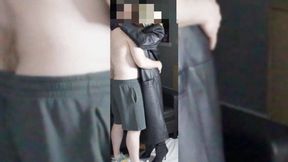 Drained 4x for Purple Leather Skirt