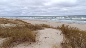 On the beach in winter. I remember the time spent here in summer.