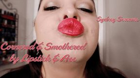 Covered and Smothered by Lipstick and Ass - A Lipstick Fetish Scene featuring Ass Smothering, Femdom POV, BBW Face Sitting, and Upskirt - 1080 WMV