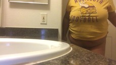 bathroom sink POV