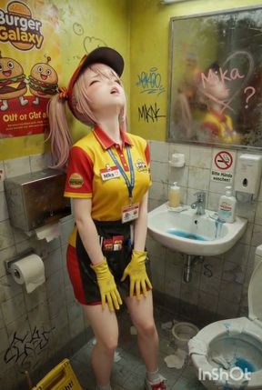 Hot fast food Girl, ready for fun