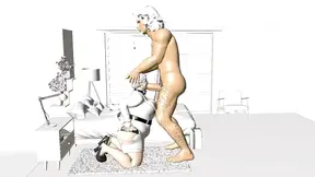 Animated 3D feature presents a hot BBC and cum-filled sessions