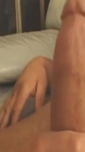 Ahegao Tgirl Strokes Throbbing Cock Leaking Precum Everywhere