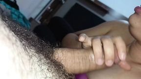 SLUT'S MOUTH EXTREME POV MAKING COCK SPURT CUM
