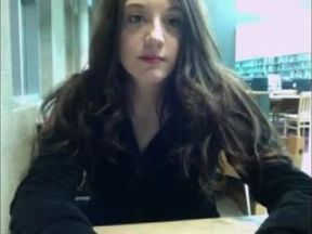 Girl Masturbates Behind Unsuspecting Guy At The Library