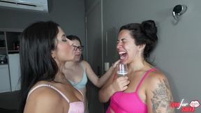 THREE AND A HALF STEP-SISTERS #PART5 #SPITTING