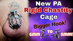 Sizing up Zero's Chastity Cage! New Rigid Chastity Prince Albert Cage - Upgrading Gauge to 0