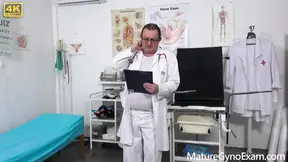 Perverted doctor examines hot MILF's anal temperature