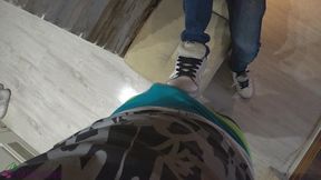 pov teen skate footjob