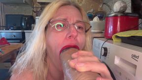Horny stepmom surprise her step son with big cock with new sexy outfi