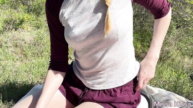 My ex rode my big dick in the woods till her socks were soaked