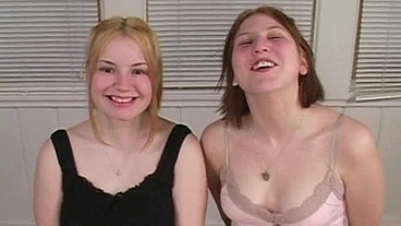 Desperate Amateurs Tatiana Kush and Shayla Jean double blowjob