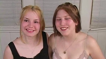Desperate Amateurs Tatiana Kush and Shayla Jean double blowjob