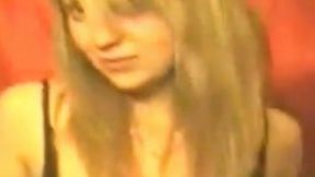 Brunette sinful a bit shy webcam girl got rid of bra to show tits
