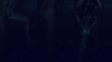 Big boso pinay gets sloppy wet while sneaking a peek in a smoking FFM threesome with deep handjobs