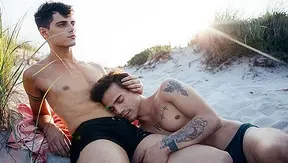 Sun-Drenched Submission: Levi Karter Gets Dominated on the Beach – CockyBoys 18+