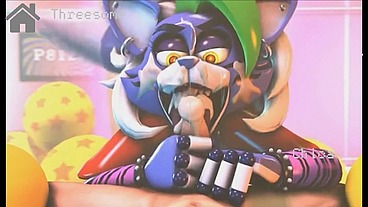 Fun Night At Freddy's [ FNAF Parody Hentai Game PornPlay ] Ep.2 security guard having a threesome with Chica and Roxxane