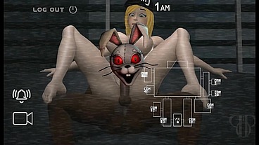 Fun Night At Freddy's [ FNAF Parody Hentai Game PornPlay ] Ep.2 security guard having a threesome with Chica and Roxxane