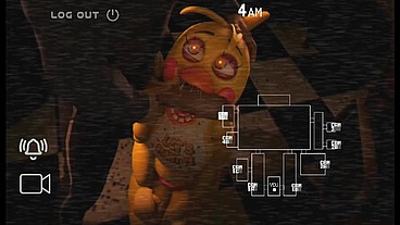 Fun Night At Freddy's [ FNAF Parody Hentai Game PornPlay ] Ep.2 security guard having a threesome with Chica and Roxxane