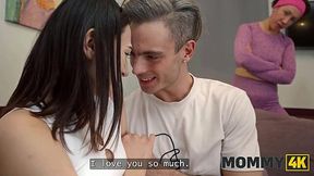 Fucked my gf's MILF stepmom while she's watching