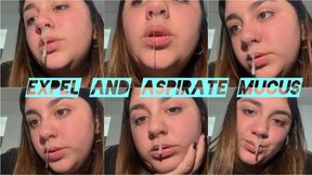 Expel and aspirate liquid mucus
